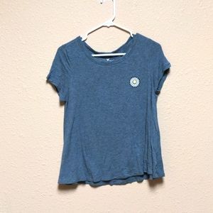 American Eagle heather grey gray daisy flower soft and sexy tee short size small